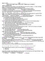 Câu 1: Trường Hợp Nào Dưới Đây Không Thể Coi Vật Chuyển Động Như Một Chất Điểm