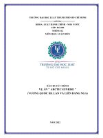 Bài thuyết trình vụ án arctic sunrise (vương quốc hà lan và liên bang nga)