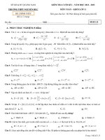 Đề kiểm tra học kì 1 môn Toán lớp 11 năm 2022-2023 có đáp án - Trường THPT Nguyễn Dục, Quảng Nam (Mã đề 113)