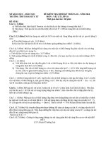 Sở Giáo Dục – Đào Tạo                 Đề Kiểm Tra Định Kỳ Tháng 10 – Năm 2014