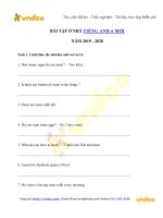 Phiếu bài tập ở nhà tiếng anh lớp 6 trong thời gian nghỉ dịch   ngày 0205   vndoc com