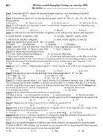 Đề Kiểm Tra Chất Lượng Lớp 10 Nâng Cao- Năm Học 2009