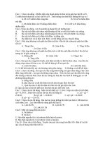 Câu 1 : Chọn Câu Đúng