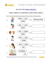 Phiếu bài tập ở nhà tiếng anh lớp 2 trong thời gian nghỉ dịch   ngày 0205   vndoc com