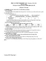 Đề Thi Toát Nghieäp Thpt -Năm Học: 2011-2012