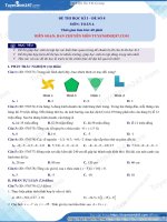 ĐỀ THI MÔN TOÁN HK1 LỚP 6