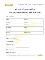 Phiếu bài tập ở nhà tiếng anh lớp 2 trong thời gian nghỉ dịch   ngày 2004   vndoc com