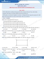 ĐỀ THI MÔN TOÁN LỚP 4 HK1