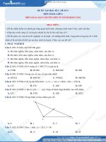 ĐỀ THI MÔN TOÁN LỚP 4 HK1