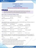 ĐỀ THI MÔN TOÁN HK1 LỚP 6