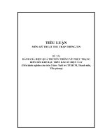 Đánh giá hiệu quả truyền thông về thực trạng biến đổi khí hậu trên báo in hiện nay