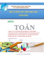 Đề cương ôn thi THPT QG môn Toán
