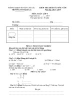 Ma Trận Đề Kiểm Tra Giữa Học Kì Ii Môn Toán Khối 4