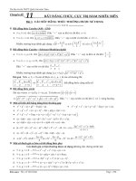 Tài liệu ôn thi THPT Quốc Gia môn Toán Chuyên đề  Bất đẳng thức và cực trị hàm nhiều biến