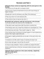 Revision And Test 1