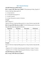 Sbt khoa học tự nhiên 7 bài 2 (cánh diều) nguyên tố hóa học