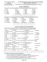 Sở Giáo Dục & Đào Tạo                  Kỳ Thi Chọn Học Sinh Giỏi Tỉnh Năm Học 2007-2008