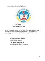 Mối quan hệ giữa vật chất và ý thức , sự vận dụng của đảng ta trong quá trình xây dựng kinh tế thị trường định hướng xã hội chủ nghĩa ở Việt Nam hiện nay