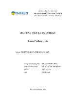 Phát Triển Du Lịch Bền Vững của Luang PraBang Lào