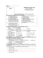 I/ Listen To The Passage And Circle The Best Option ( A, B Or C ) To Answer The Questions