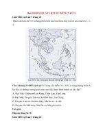 Sách bài tập lịch sử 7 bài 10 (cánh diều) khái quát lịch sử đông nam á