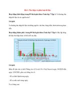 Toán 7 bài 1 (chân trời sáng tạo) thu thập và phân loại dữ liệu