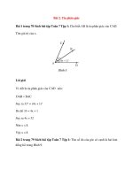 Sách bài tập toán 7 bài 2   chân trời sáng tạo tia phân giác