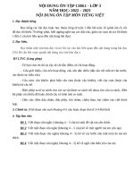 De cuong hoc ki 1 mon tieng viet 3 sach kntt