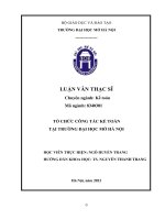 Tổ chức công tác kế toán tại trường đại học mở hà nội