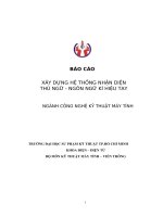 Xây dựng hệ thống nhận diện thủ ngữ ngôn ngữ kí hiệu tay