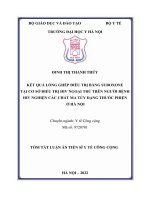 Luận án kết quả lồng ghép điều trị bằng suboxone tại cơ sở điều trị hiv ngoại trö trên người bệnh hiv nghiện các chất ma töy dạng thuốc phiện ở hà nội ta