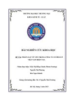 Pháp luật về vốn trong công ty cổ phần ở việt nam hiện nay