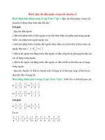 Toán 7 bài 4 (chân trời sáng tạo) quy tắc dấu ngoặc và quy tắc chuyển vế