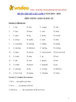 De cuong on thi giua ki 1 lop 5 mon tieng anh nam 2019 2020