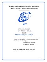 Để tài website mạng xã hội