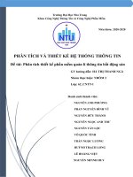 Phân tích thiết kế phần mềm quản lí thông tin bất động sản