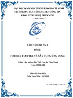 Đồ án tìm hiểu flutter và xây dựng ứng dụng