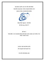 Đề tài tìm hiểu các framework hỗ trợ làm game 3d, tương tác thực thể ảo ar