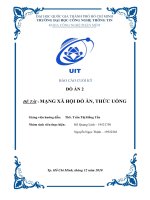 Đề tài  mạng xã hội đồ ăn, thức uống