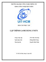 Lập Trình Game Bằng Unity (Báo Cáo Thực Tập).Pdf