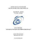 Đồ án môn học xây dựng ứng dụng đặt phòng khách sạn