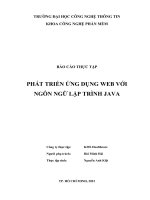 Báo Cáo Thực Tập Phát Triển Ứng Dụng Web Với Ngôn Ngữ Lập Trình Java.docx