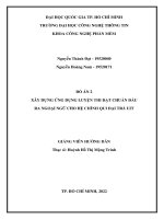 Đồ án 2 xây dựng ứng dụng luyện thi đạt chuẩn đầu ra ngoại ngữ cho hệ chính qui đại trà uit