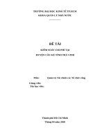 KIỂM SOÁT CHI PHÍ TẠI  HUYỆN CẦU KÈ TỈNH TRÀ VINH