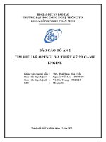 Đồ án tìm hiểu về opengl và thiết kế 2d game engine