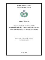 Thực trạng trầm cảm ở người dân tổ 11 phường phú diễn, bắc từ liêm  hà nội sau đợt giãn cách xã hội lần thứ 4 do covid 19 năm 2021