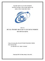 Đồ án tìm hiểu reactjs và xây dựng website