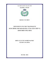 Chẩn đoán ung thư thanh quản bằng hình ảnh nội soi ống cứng gián tiếp và sinh thiết ống mềm