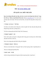 Hoc tieng anh theo chu de ten quoc gia