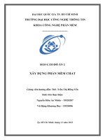 Báo cáo đồ án 2 xây dựng phần mềm chat